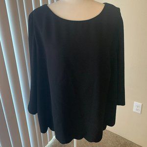 Black blouse in size 18